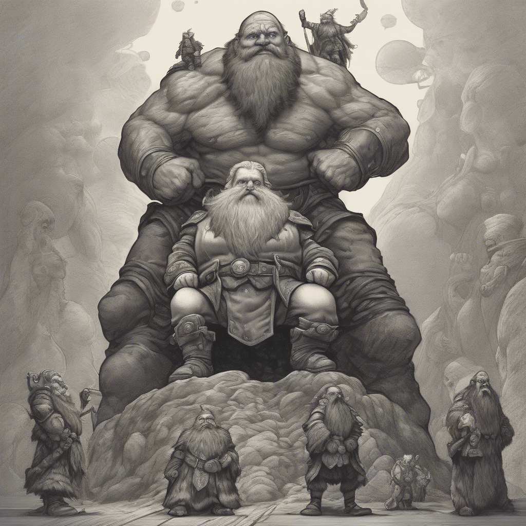 Dwarf standing on the shoulders of giants